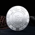 Silver You Win You Lose Sexy Lady Heads Tails Challenge Token Coin
