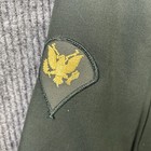 Vtg Us Military Army Dress Coat Men   s 38s Green Jacket With Patches