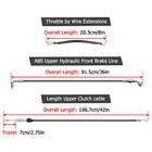 12 -14  Bar Extended Brake Clutch Cable   Tbw For Harley Softail Street Bob Abs