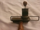 Rare Ca  1890  the Edgar  Antique Nutmeg spice Grater Tin Metal   Wood Knobs Vgc