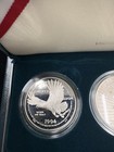 1994 U s  Veterans Commemorative Silver Dollar Set - Us Mint Ogp 0 90 Silver
