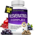 1-3 Pack Supplement Resveratrol 1800 Mg Antioxidant Complex - Highly Potent New