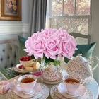 10 Pcs Light Pink Real Touch Roses Lifelike Artificial Flowers For Bouquets