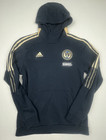 Adidas Philadelphia Union Mls Pullover Hoodie Men s L Navy Blue Gold Soccer