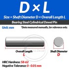    2 5mm      3mm Bearing Steel Cylindrical Dowel Pins Din6325 Solid Parallel Pins