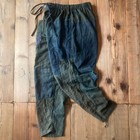 Boro Indigo Boro Furoshiki Remake Monpe Pants Japanese Vintage Handcrafted