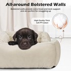 Rectangular Small Dog Bed Washable Orthopedic Soft Calming Pet Cuddler