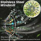Magical Wind Powered Kinetic Windmill Metal And Sculpture Spinner Garden Unique