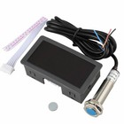 4-digital Green Led Tachometer Rpm Speed Meter  npn Hall Proximity Switch Sensor