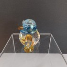 Crystal Faceted Penguin 3 1 2 In  Scarf Artic Ice Look Glass Paperweight