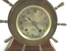Chelsea Ships Bell Pilot Clock 1975 To 1979 Brass Ny Great Alarm  Working Offi