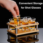 6-pack Shot Glasses With Holder  Shot Glasses Set With Elegant Glass Holder