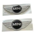       2 X Original Mini Chrome Metal Logo Cooper R50 R55 R56 R57 R58 R59 Emblem Us