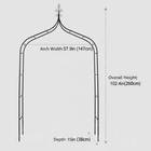 Heavy Duty Metal Garden Arch Trellis Arbor Climbing Plant Outdoor Yard Decor