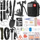 Emergency Survival Kit 142pcs First Aid Gear Molle Pouch Camping Hiking Gift
