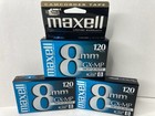 New Maxell 8mm Gx-mp High Quality 120min Digital Video Camcorder Tapes X3 Sealed
