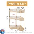 Invssene Corner Bathroom Countertop Organizer  Vanity Organizer T