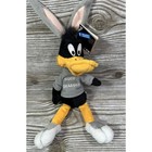 Vintage 90s Looney Tunes Duck Season 14  Daffy Duck Bean Bag Plush Warner Bros