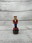Vtg Phb Style Nutcracker Toy Soldier Porcelain Trinket Box W drum Trinket