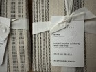Pottery Barn Hawthorne Stripe Pillow Sham  Euro Size X 2 New