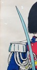 Antique Late 1800s French Elite Gendarme Traditional Uniform Lithograph 38 x16 