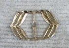 Vintage 1980 s Silver Tone Brass Metal Women s Belt Buckle Free S h