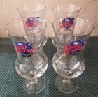 Vintage Planet Hollywood Chicago Lot Of 4 Hurricane Cocktail Glasses