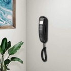 Corded Telephone Trimline Black Caller Id Landline Home Office Phone T112