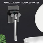 3pcs Razor Rack Bathroom Razor Holder Suction Cup Shaver Multifunctional Hook