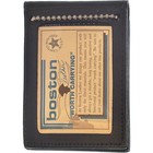 Boston Leather Custom Badge Cutout   Id Holder Neck Chain  Shield Cutout  400   