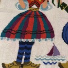 Columbia Minerva Dutch Folk Dress Design Completed Needlepoint Art