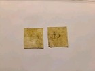 1855 Denmark 2s Blue Stamp  Sc  3  Dotted Background With Small Crown Watermark 