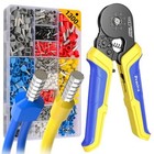 Ferrule Crimping Tool Kit  Octagonal Wire Ferrule Crimper With 1300pcs Single 