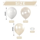 12 Inch Pearl White Double-stuffed Balloons For Weddings  Birthdays  Showers
