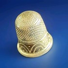 Vintage English Sterling Silver Thimble Birmingham   Lion Passant