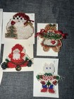 Mill Hill Counted Glass Bead Kit Completed Christmas Holiday Pins