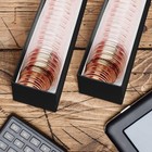 Teling 8 Pcs Coin Storage Box 2x2inch Flip Holders Collectors Coin Supplies Hold