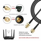 30ft Wifi Antenna Rp-sma Extension Coaxial Cable For Wi-fi Wireless Router N487