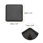 30pcs Standard Plastic Square Aluminum Extrusion End Cap Black 40x40mm