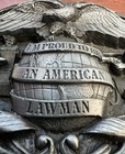 American Lawman Police Officer Total Custom Design Belt Buckle     Hallmarked