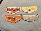 Lot Of 4 Order Of The Arrow Lodge Flaps - 99  412  385 - All Mint Oa Pre-fdl
