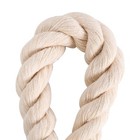 Natural Twisted Cotton Rope 1 2 Inch 50 Feet Thick White Rope For Crafting  Diy