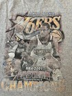 Vtg 2001 Eastern Nba Finals Philadelphia 76ers Sixers T-shirt Tap Tee Iverson L