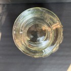 Vintage Green Tint Glass Apothecary Jar Canister With Lid 11    Tall Pumpkin Shape