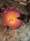 Vintage Table Lamp night Light  Cast Metal Base Angel Cherub Fairy