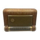 Emerson Model 616a Tube Am Radio 1949 Wood Cabinet