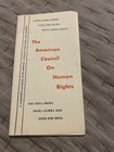 Rare  Alpha Kappa Alpha  Divine 9 Artifacts  Achr Pamphlet   Publication 1950s