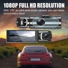 1080p Dual Lens Car Dvr Dash Cam Video Recorder G-sensor Front And Inside Camera