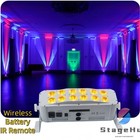 Wedding Led Uplights 12x18w Rgbwauv Wireless Dmx Battery Wash Dj Stage Par Light