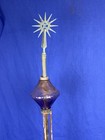 C 1910 Lightning Rod W  Electra Amethyst Ball   11 Point Sunburst Tip Finial